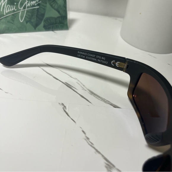 Maui Jim Kanaio Coast Men’s Matte Tortoise Ombré Sunglasses NEW - Picture 4 of 8
